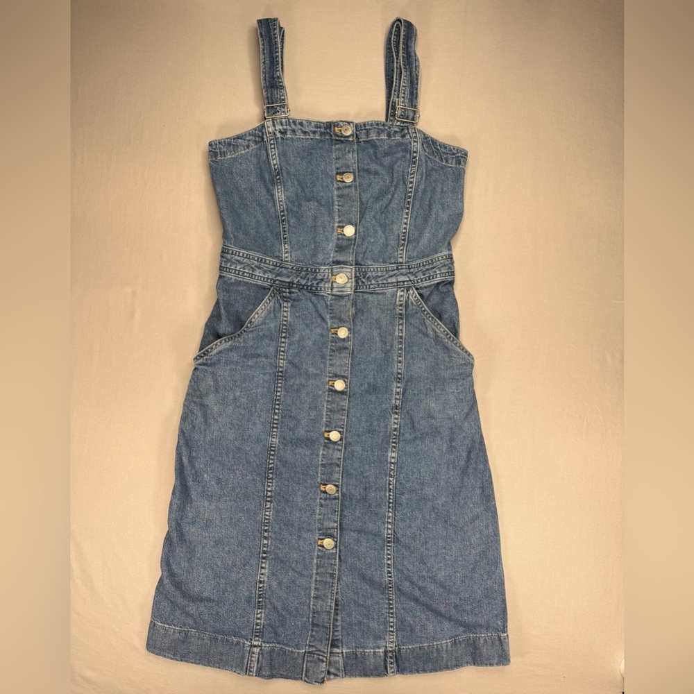 Levi's Blue Denim Midi Dress